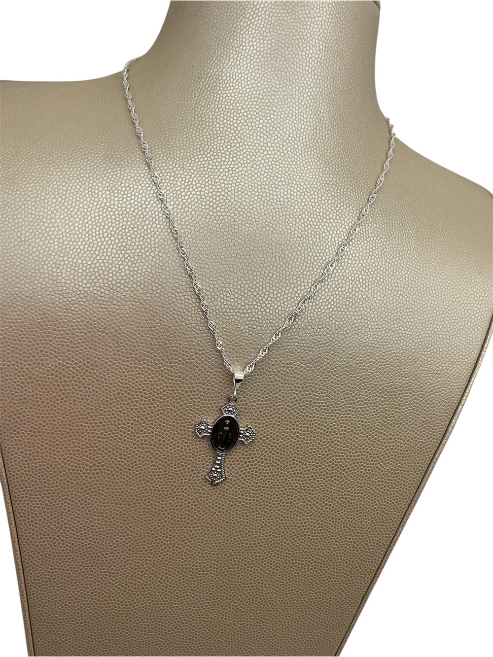 Sterling Silver 925 New Chain With Y2K Vintage Cross Pendant